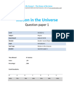 28 1 Motion in The Universe 1p Edexcel Igcse Physics QP