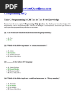 C Programming MCQ