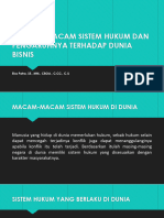 Macam-Macam Sistem Hukum Dan Pengaruhnya Terhadap Dunia Bisnis