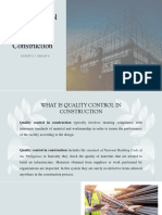 TECHNICAL REPORT - Quality Control in Construction - DCVET 2 1 - GROUP 4