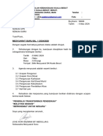 Surat Panggilan Mesyuarat Guru Bil 1 2024 - 2025