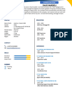 Daud Mardeli Sales Supervisor Resume