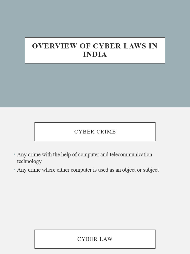 Cyber Security Laws In India Pdf