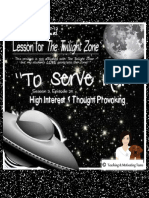 To Serve Man Prediscussion and Twighlight Zone Watch