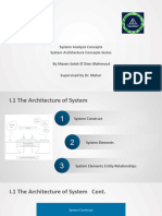 System Analysis Architecture of System