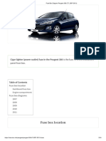 Fuse Box Diagram Peugeot 308 (T7 2007-2013)