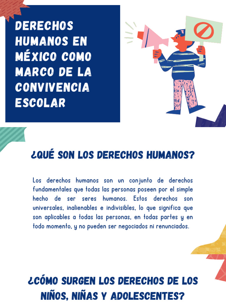 Derechos Humanos en México Como Marco de La Convivencia Escolar | PDF ...
