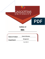 Course Book BBA 2022-25 Revised