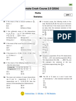 JEE Ultimate Crash Course 2.0 (2024) : Maths Statistics