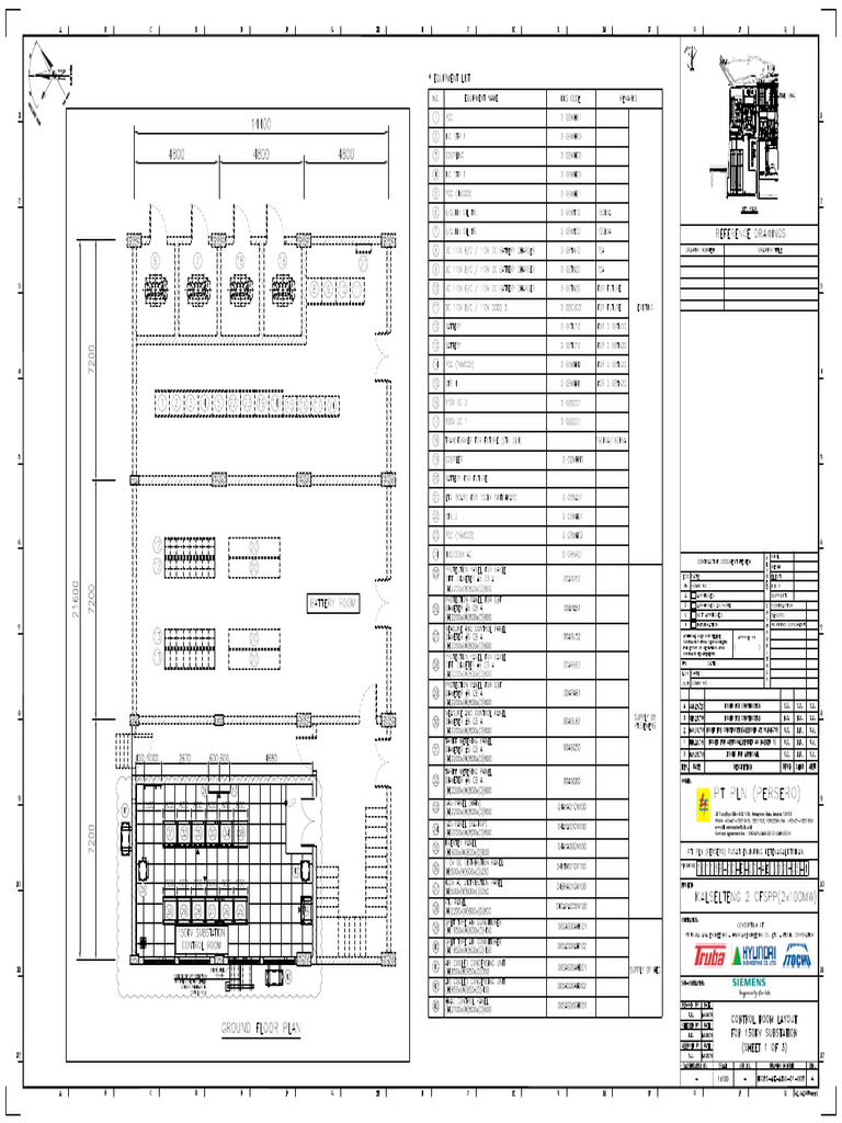 Ikcp0-Ae-Aisg-01-005 - 4 - Control Room Layout For 150kv Substation | PDF
