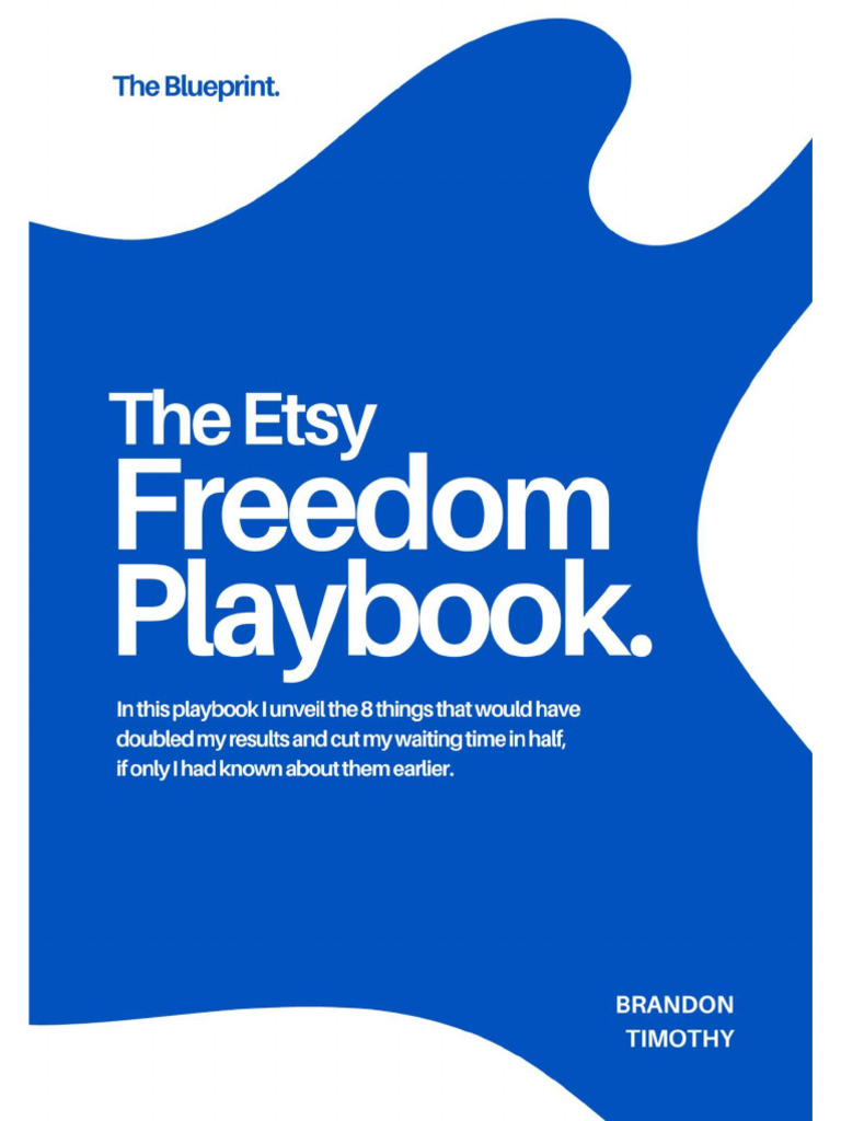 The Etsy Freedom Playbook Bonus Pdf Brand Etsy