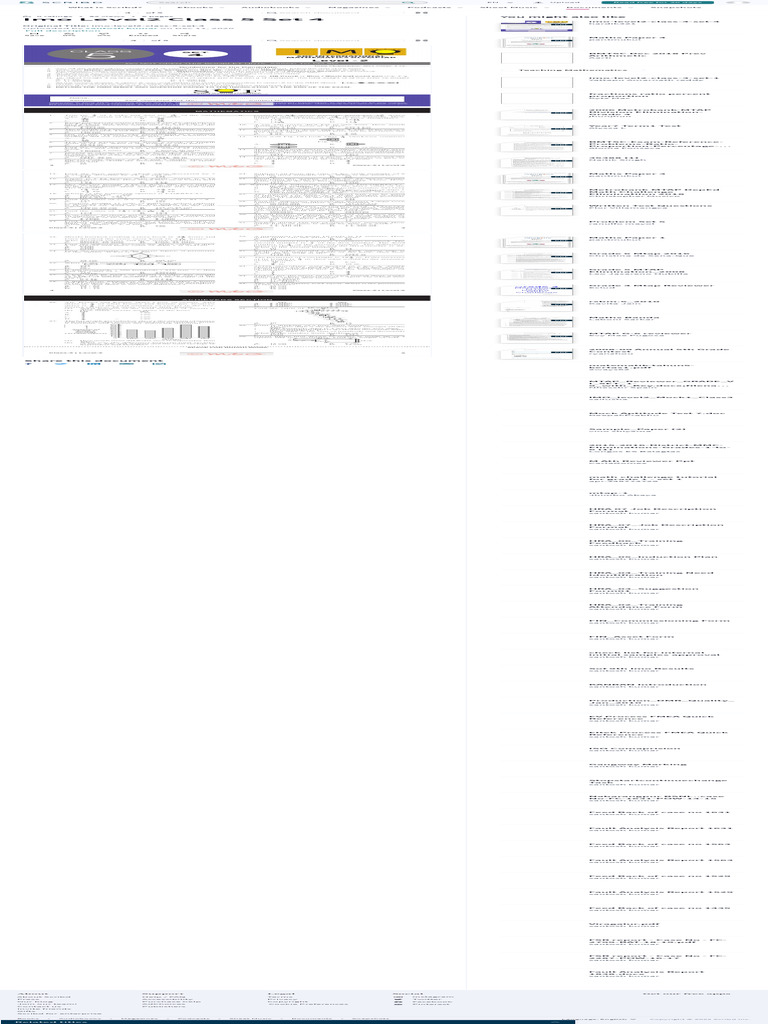 Imo Level2 Class 5 Set 4 Pdf Teaching Mathematics 7 Pdf