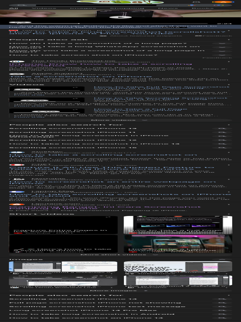 How To Screenshot Long Page in Iphone Google Search Download Free