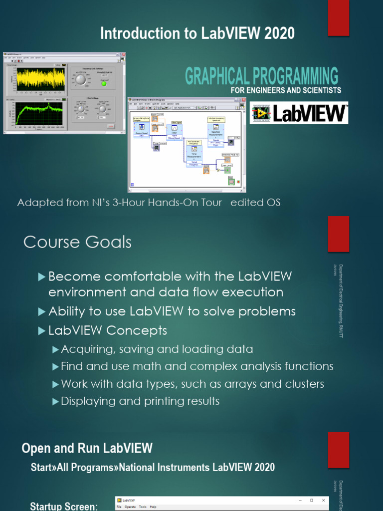 LabVIEW Guide for Engineers | PDF | Data Acquisition | Matlab