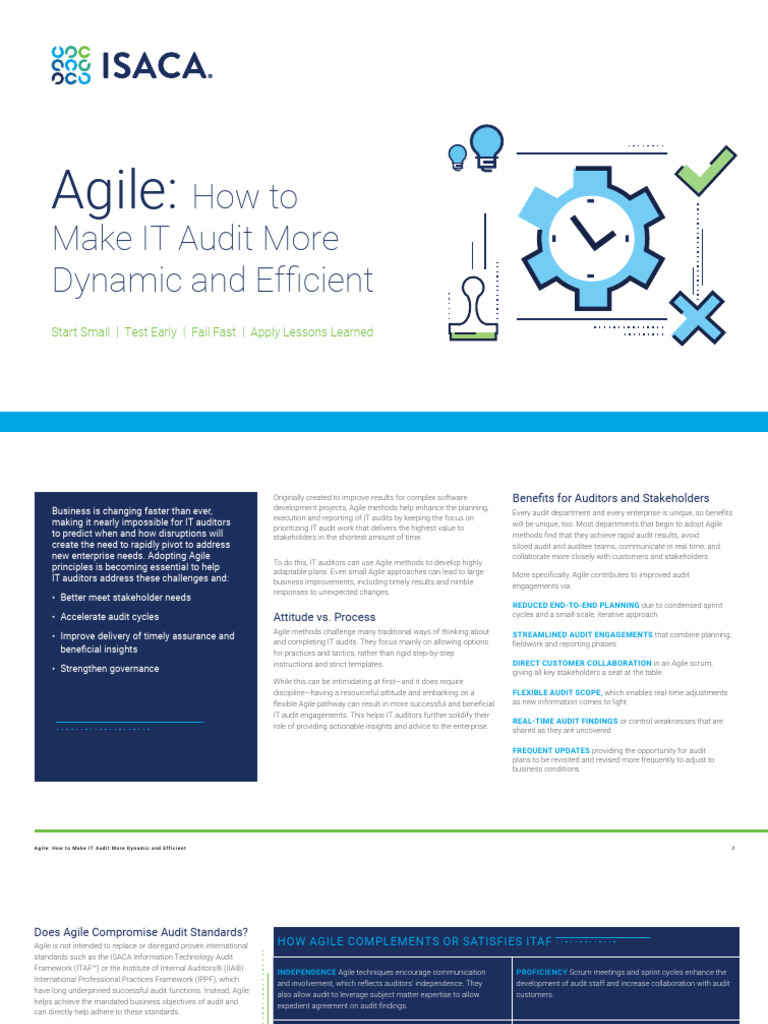 Agile How To Make IT Audit More Dynamic and Efficient FINAL | PDF ...