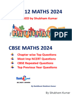 Class 12 MATHS Important Questions - Watermark