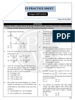 AITS - 02 - Physics Practice Sheet
