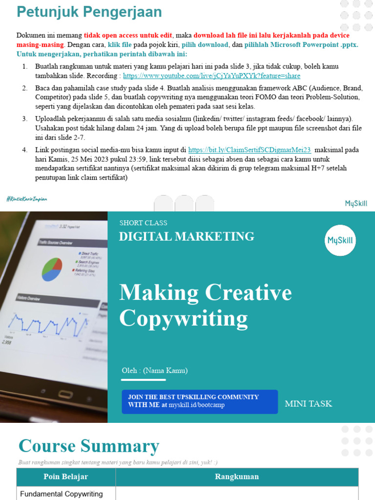 Mini Task Digital Marketing 2023 | PDF