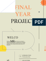 Sample Final Year Project PPT Template
