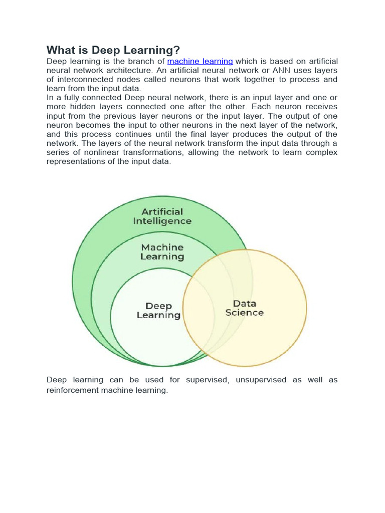 Deep Learning | PDF | Artificial Neural Network | Deep Learning