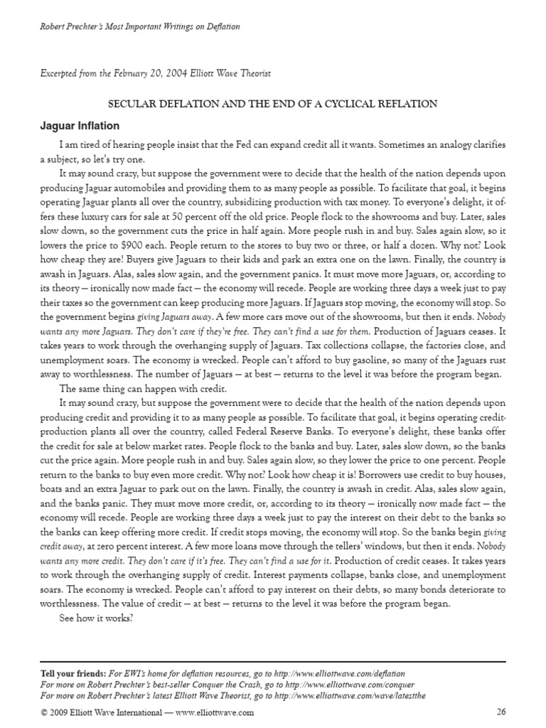 Guide To Understanding Deflation Pt2 Pdf Deflation Inflation