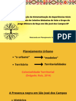 A Construção Da Sistematização de Experiências Sócio Territoriais Do Coletivo Melanina Do Vale e Grupo de Jongo Mistura Da Raça em São José Dos Campos-SP