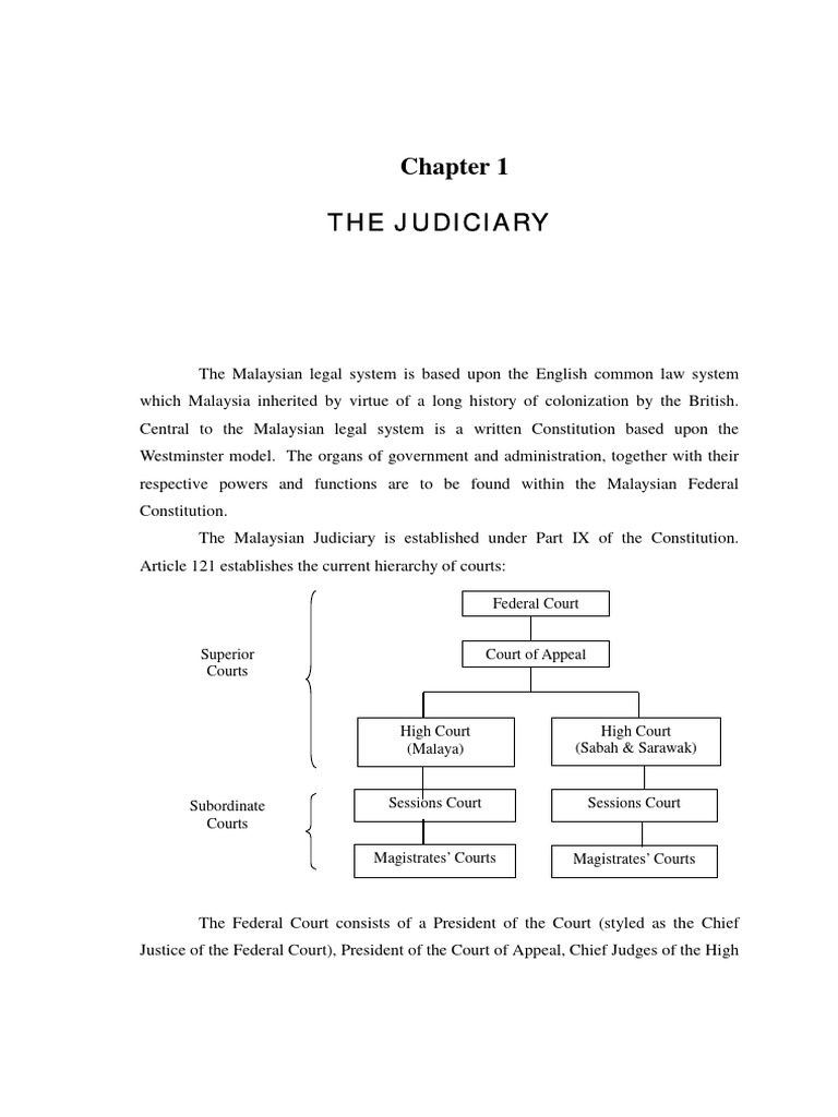 Overview of Malaysian Judiciary Structure | PDF | Judiciaries | Justice