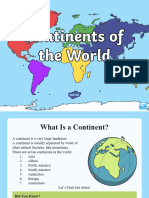 Continents of The World Powerpoint