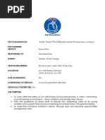 Job Ref EA062052 - Job Description and Person Specification