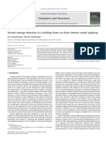 Seismic Damage Detection in A Building Frame Via Finite Element Model Updating