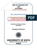 845 - B.Sc. (Part-III) Chemistry-Annual Scheme 2022-2023