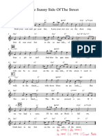TalkFile - On The Sunny Side of The Street - Full Score PDF