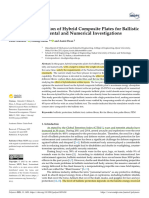 Design and Evaluation of Hybrid Composite Plates For Ballistic Protection - Experimental and Numerical Investigations