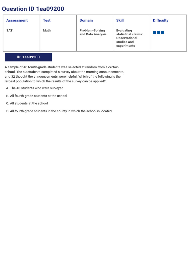 SAT Problem Solving & Data Analysis Guide | PDF | Sat | Experiment