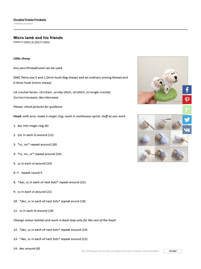 Micro lamb and his friends _ DoubleTrebleTrinkets | PDF