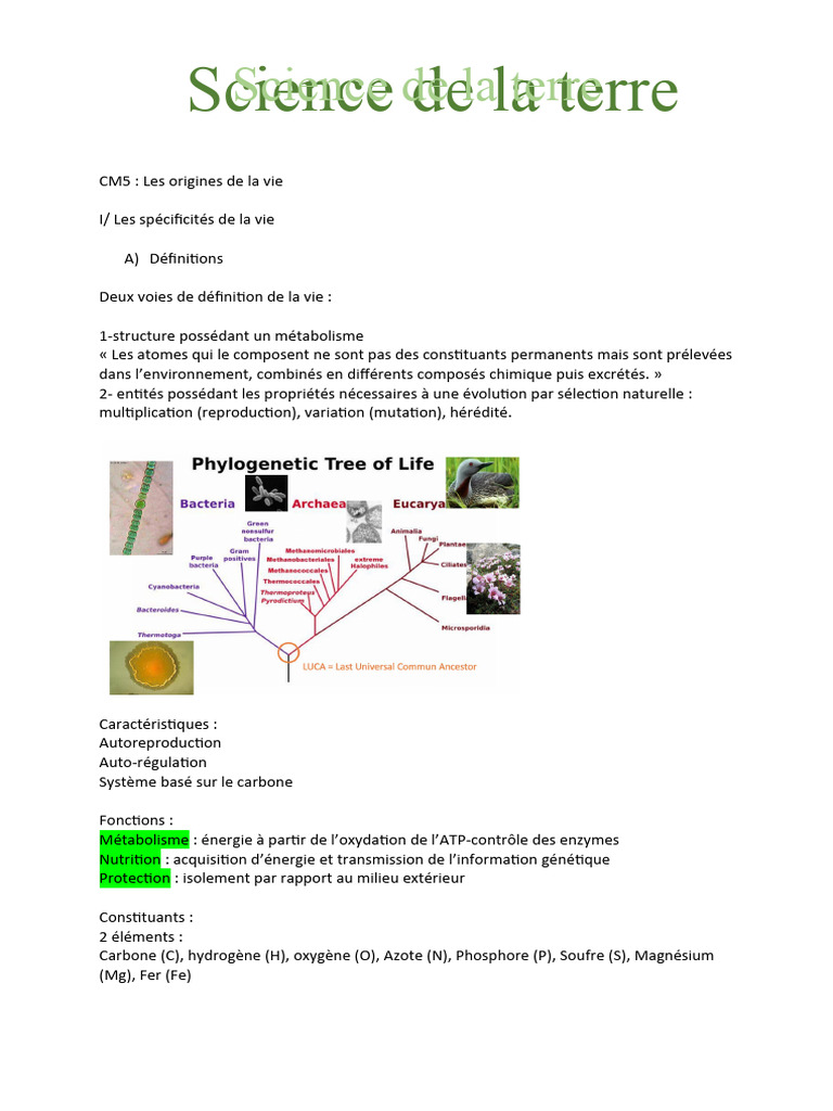Science de La Terre | PDF