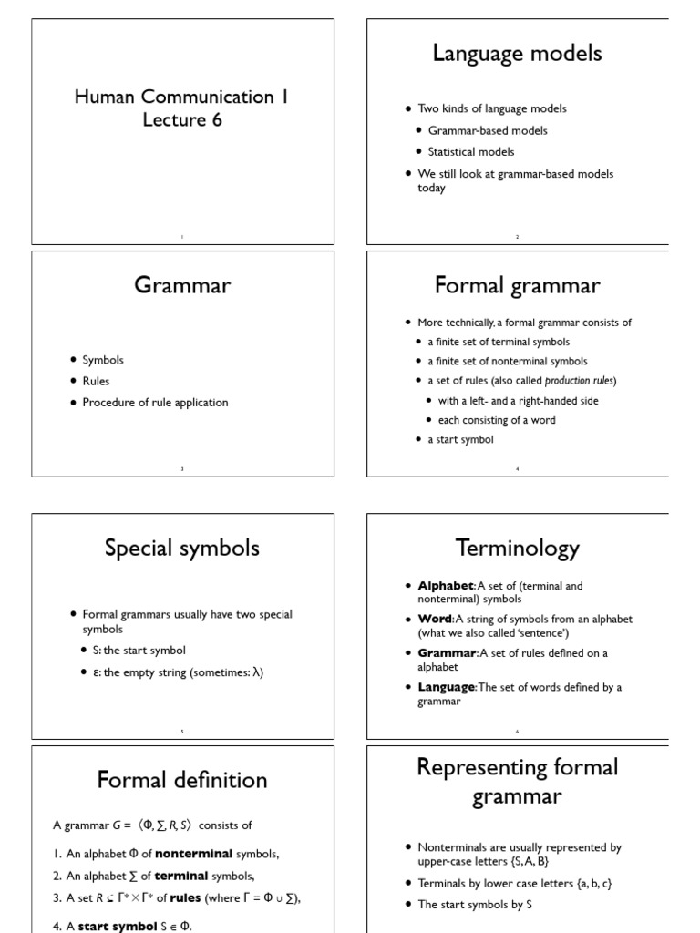 Grammar Based Language Model | PDF | Language Mechanics | Theoretical ...