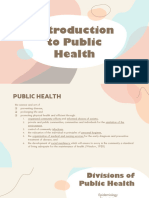 2 - Introduction To Public Health and Statistics