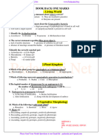 67-11th Bio-Botany EM - One Marks Questions With Keys - English Medium PDF Download