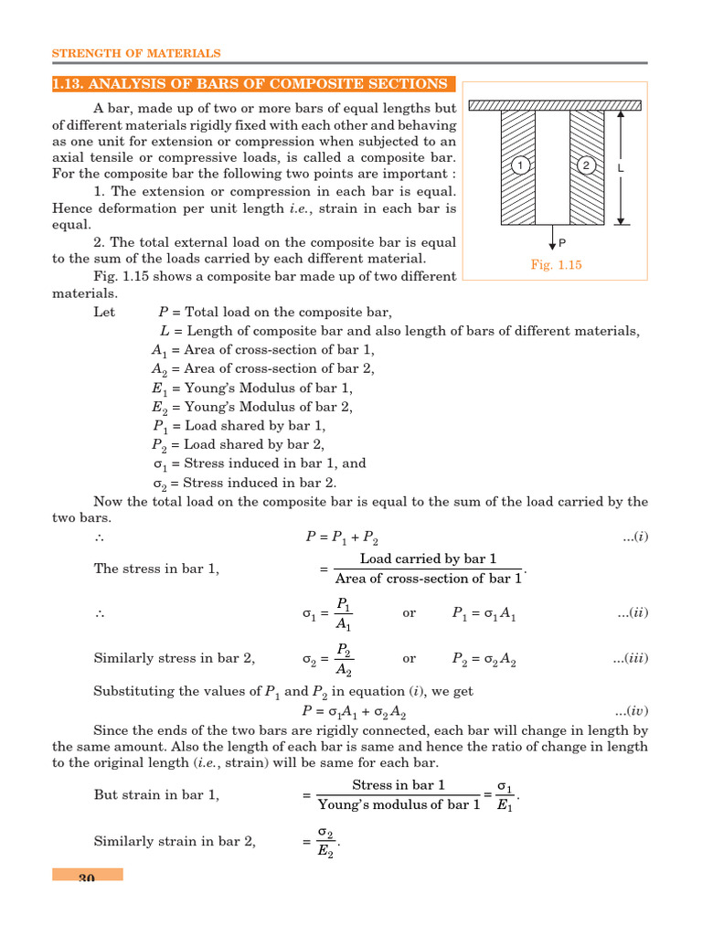 MMEN 226 - Worked Examples On Stresses in Compound (Composite) Bars ...