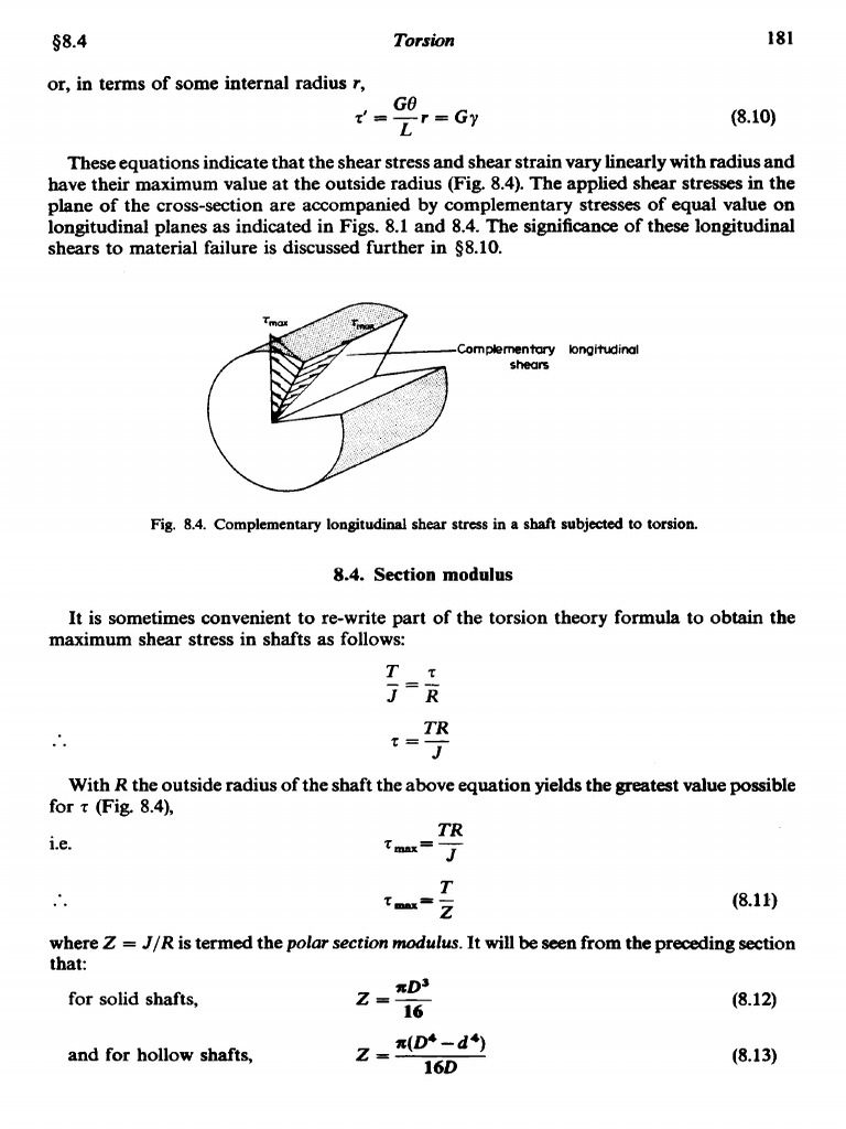 Torsion Analysis and Examples | PDF | Stress (Mechanics) | Shear Stress