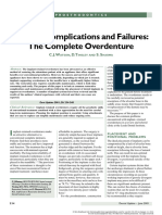 2001 - Implant Complications and Failures, The Complete Overdenture