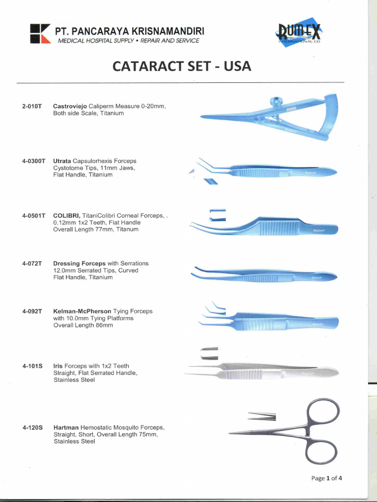 Cataract Set | PDF