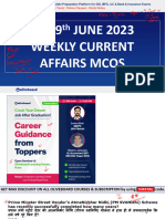 3rd - 9th JUNE 2023 WEEKLY CURRENT AFFAIRS MCQS Notes