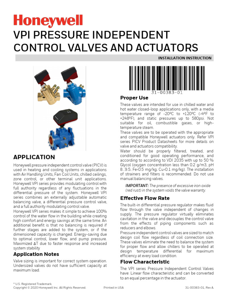 Vpi Series | PDF | Valve | Water