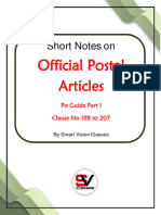 8.short Notes On Official Postal Article