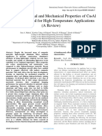 Improving Thermal and Mechanical Properties of CuـAl Based Alloy Used for High-Temperature Applications (A Review)