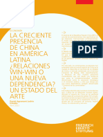 La Creciente Presencia de China en América Latina ¿Relaciones Win-Win O Una Nueva Dependencia? Un Estado Del Arte