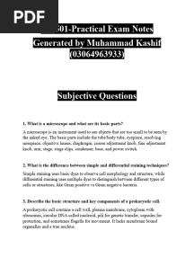 MB501-Practical Exam Notes VU by Muhammad Kashif 