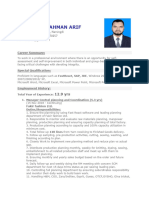 MD - Ataur Rahman Arif CV